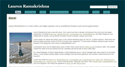Desktop Screenshot of laurenramakrishna.com